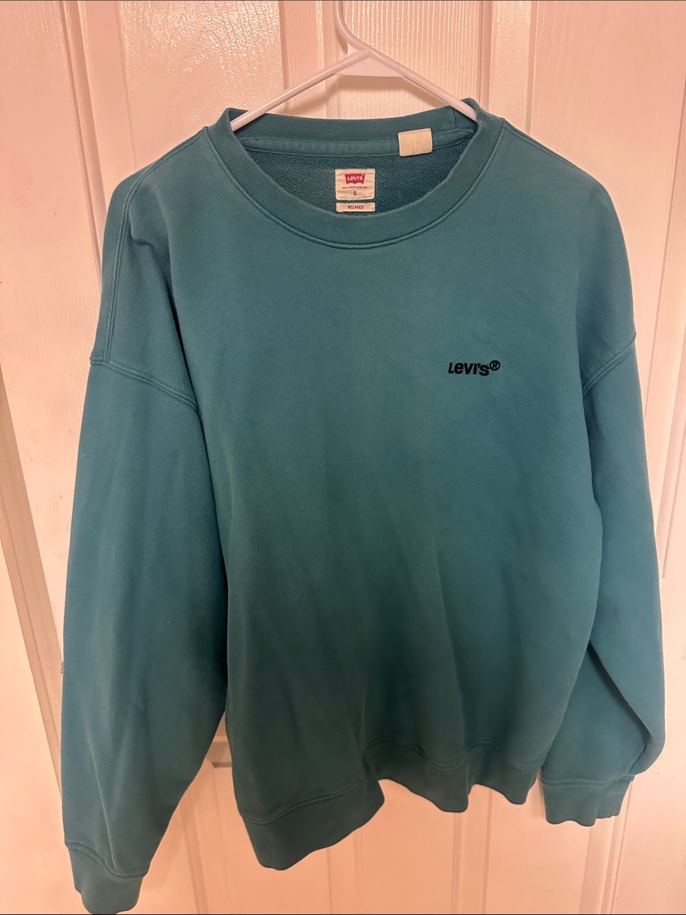 Levi's Teal Crewneck Pullover Sweatshirt - Men's